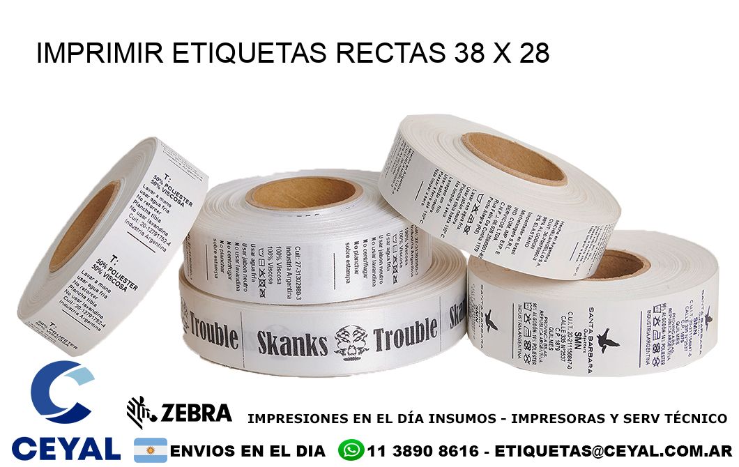 IMPRIMIR ETIQUETAS RECTAS 38 x 28