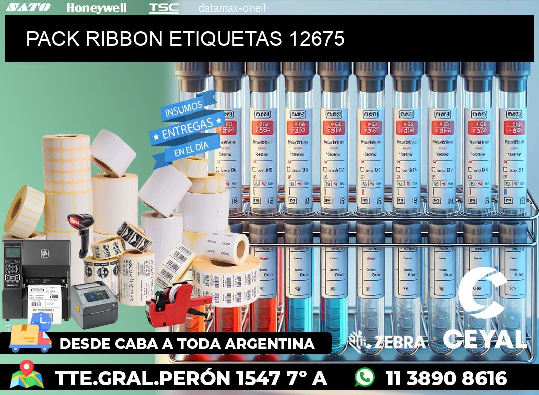 PACK RIBBON ETIQUETAS 12675