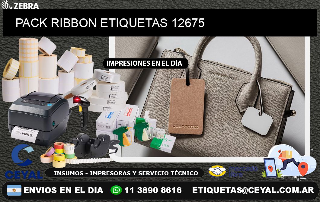 PACK RIBBON ETIQUETAS 12675