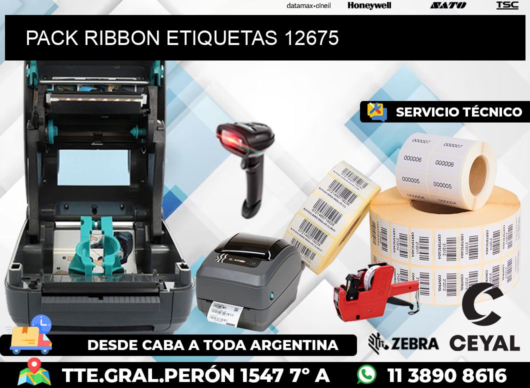 PACK RIBBON ETIQUETAS 12675