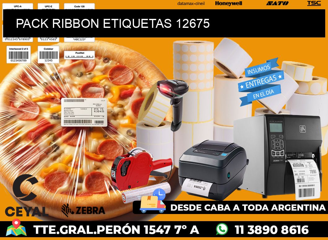 PACK RIBBON ETIQUETAS 12675