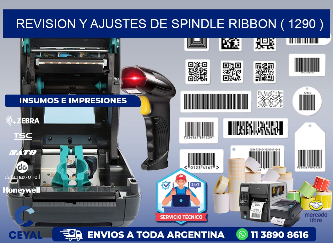 REVISION Y AJUSTES DE SPINDLE RIBBON ( 1290 )