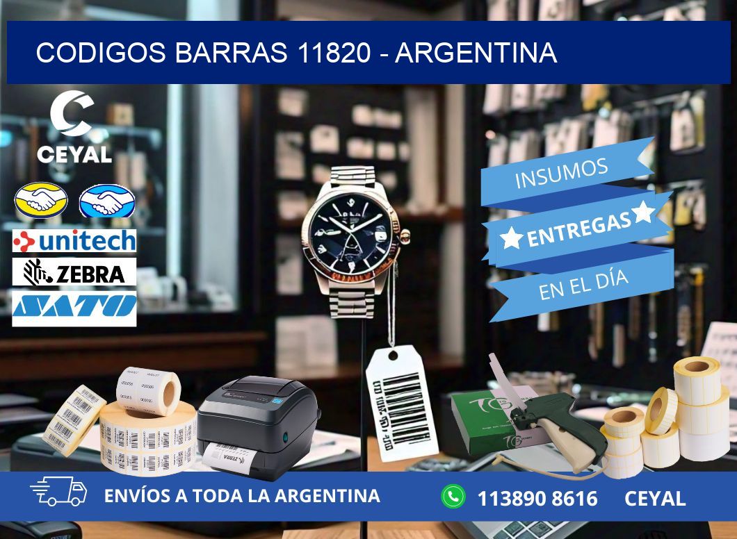 CODIGOS BARRAS 11820 - ARGENTINA