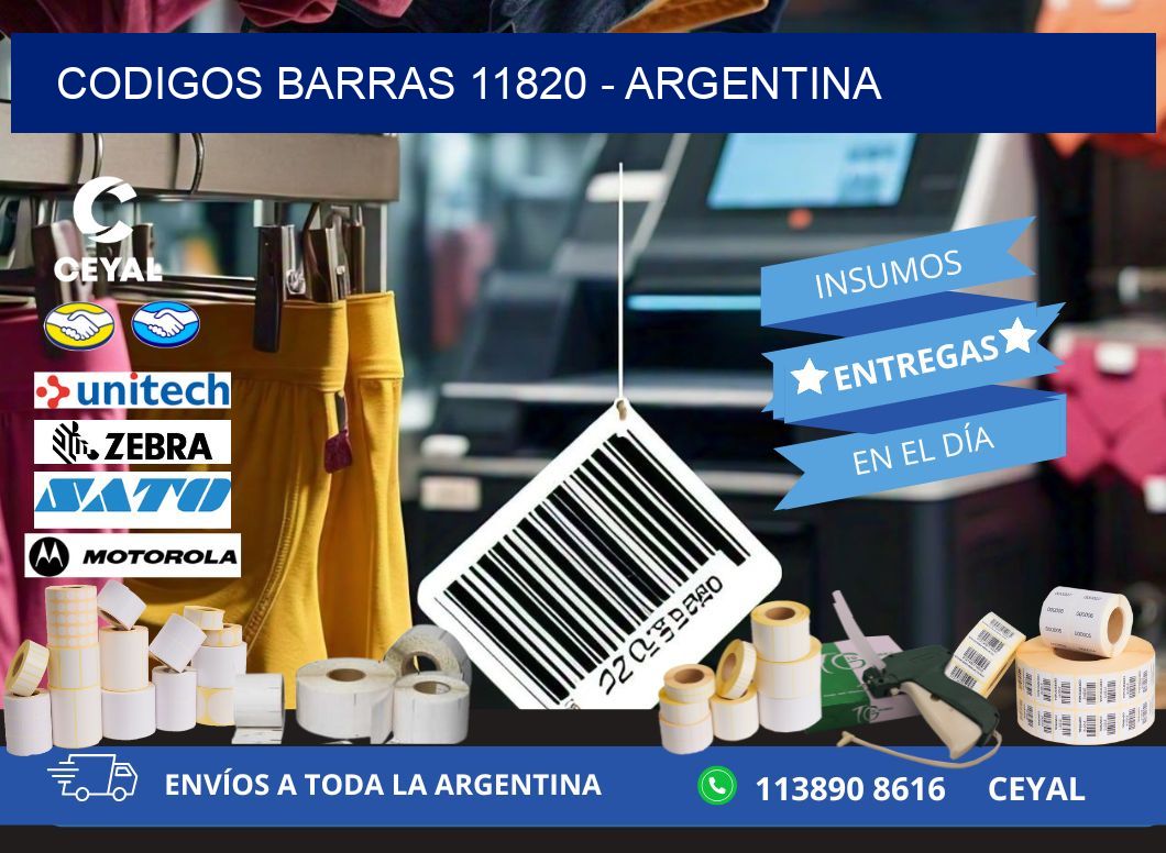 CODIGOS BARRAS 11820 - ARGENTINA