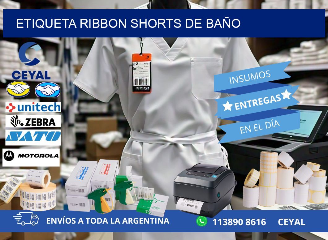 ETIQUETA RIBBON SHORTS DE BAÑO