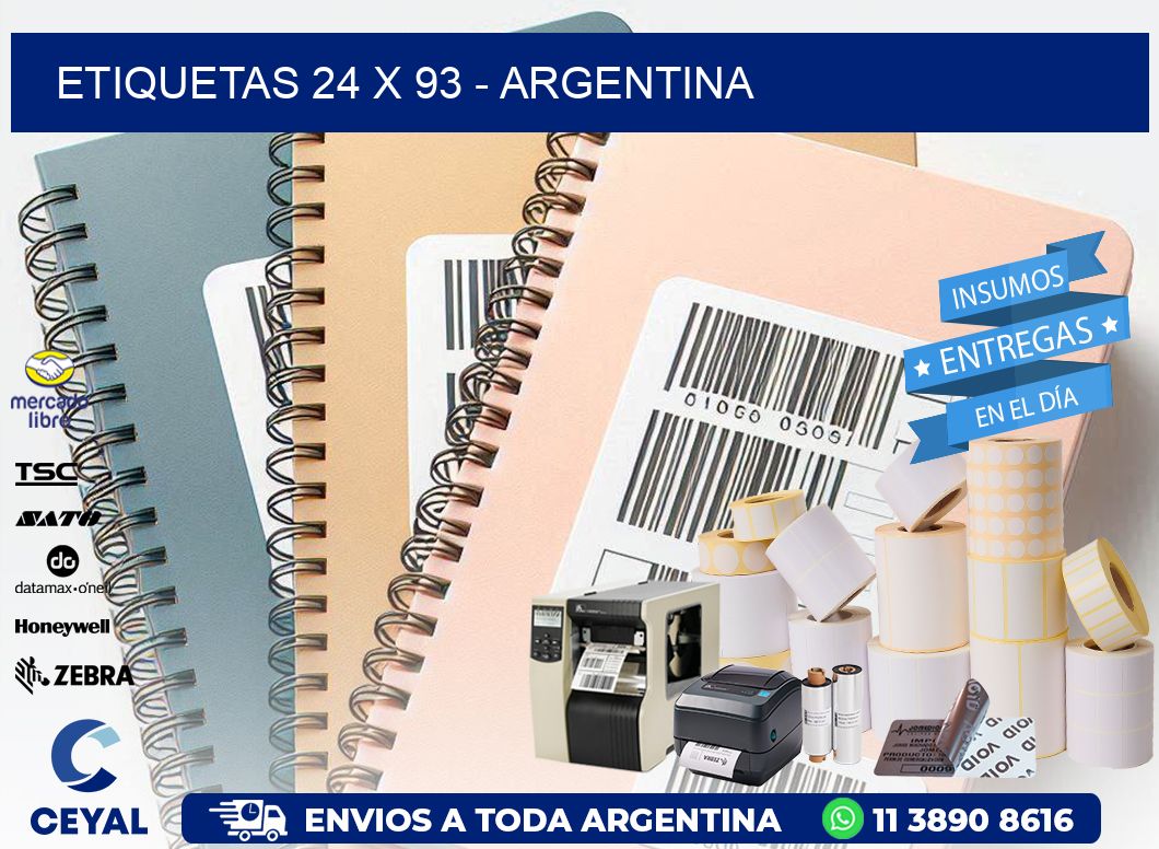 ETIQUETAS 24 x 93 - ARGENTINA