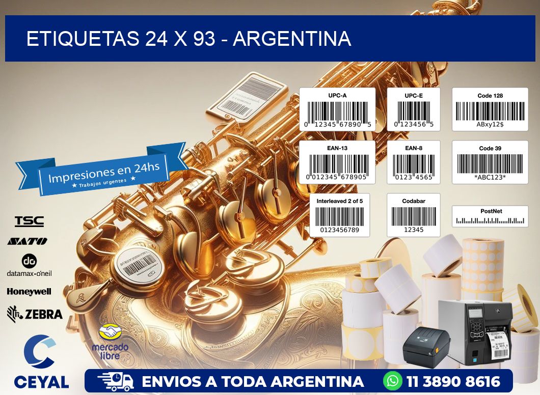 ETIQUETAS 24 x 93 - ARGENTINA