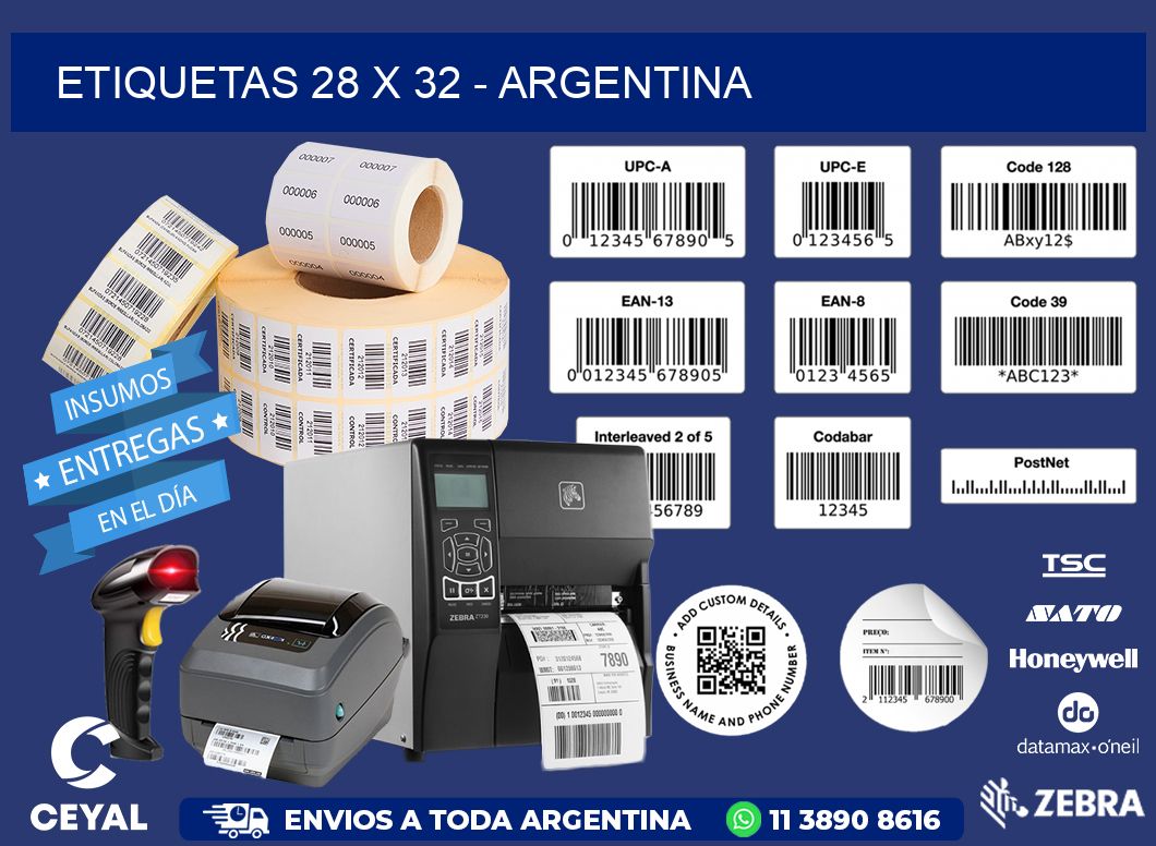 ETIQUETAS 28 x 32 - ARGENTINA