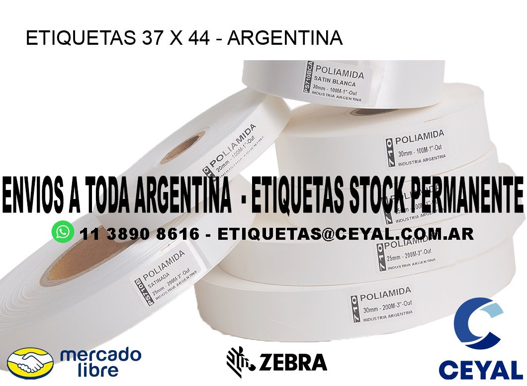 ETIQUETAS 37 x 44 - ARGENTINA