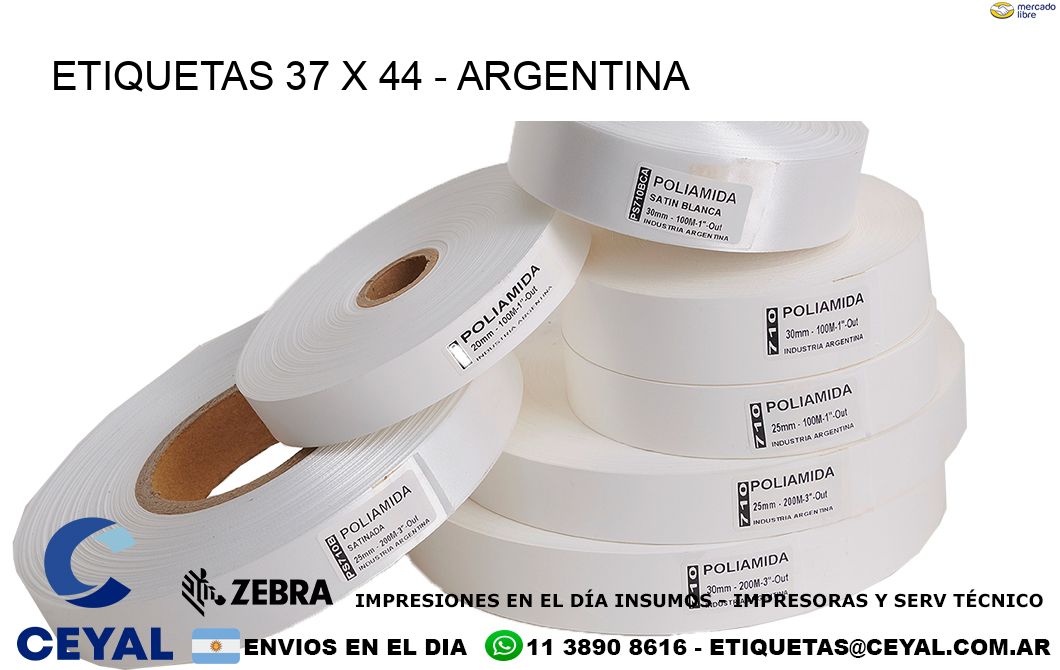 ETIQUETAS 37 x 44 - ARGENTINA