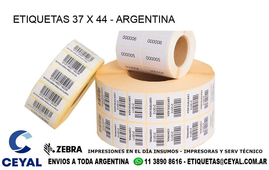 ETIQUETAS 37 x 44 - ARGENTINA