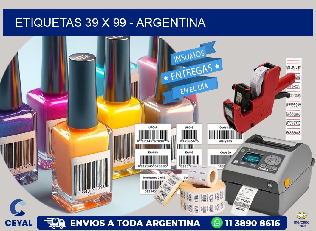 ETIQUETAS 39 x 99 - ARGENTINA