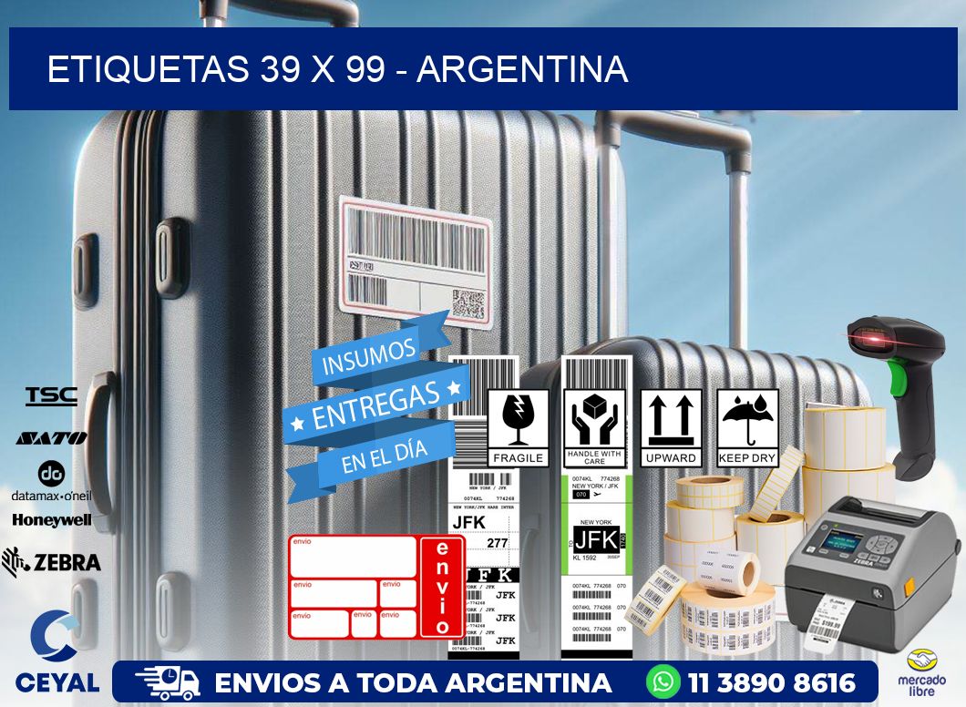 ETIQUETAS 39 x 99 - ARGENTINA