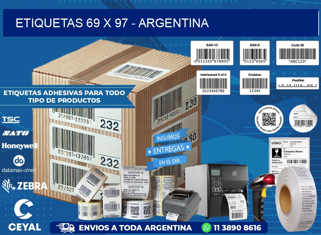 ETIQUETAS 69 x 97 - ARGENTINA