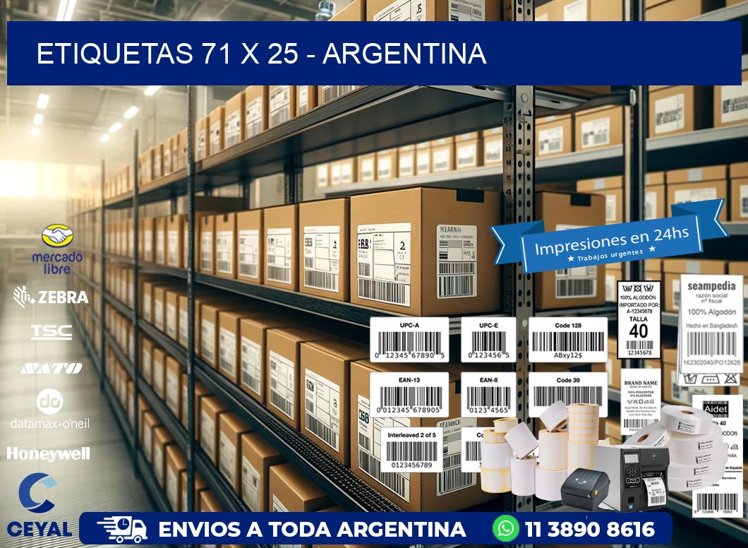 ETIQUETAS 71 x 25 – ARGENTINA