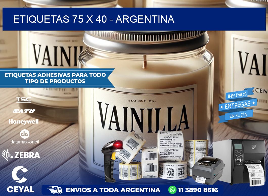 ETIQUETAS 75 x 40 – ARGENTINA