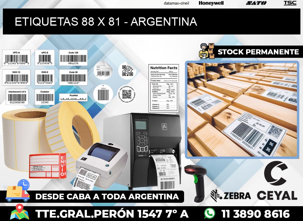 ETIQUETAS 88 x 81 – ARGENTINA