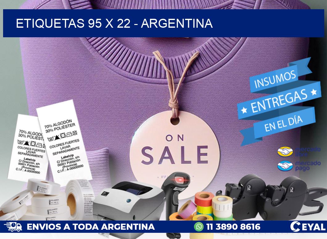 ETIQUETAS 95 x 22 - ARGENTINA