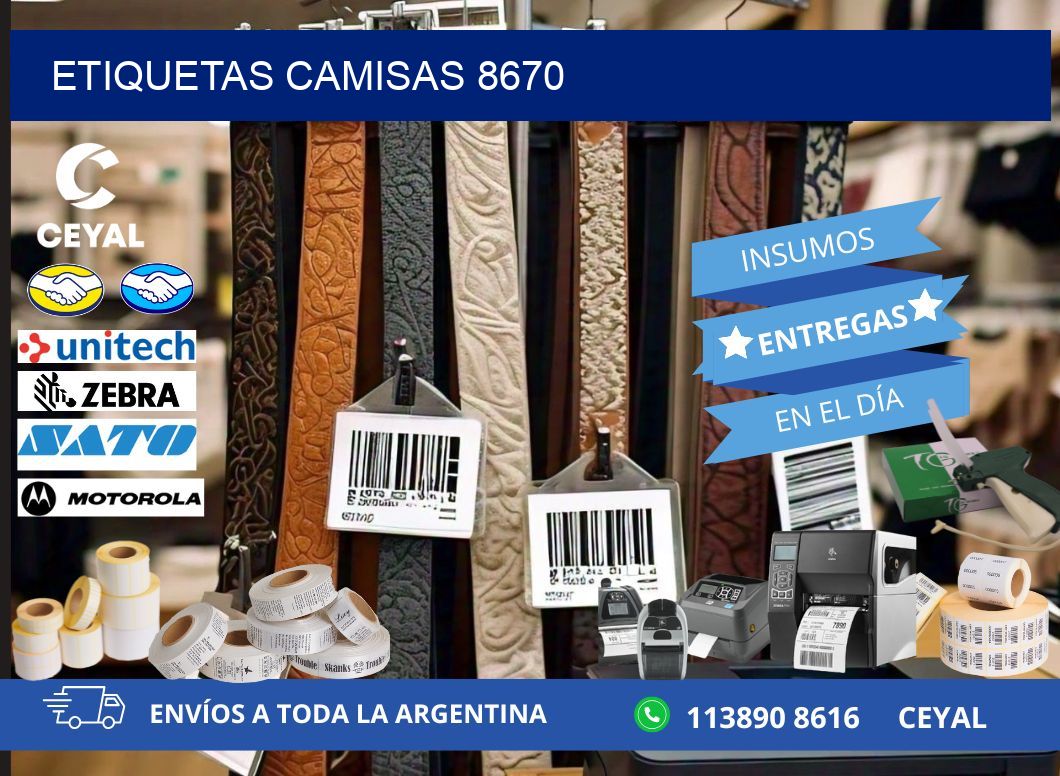 ETIQUETAS CAMISAS 8670