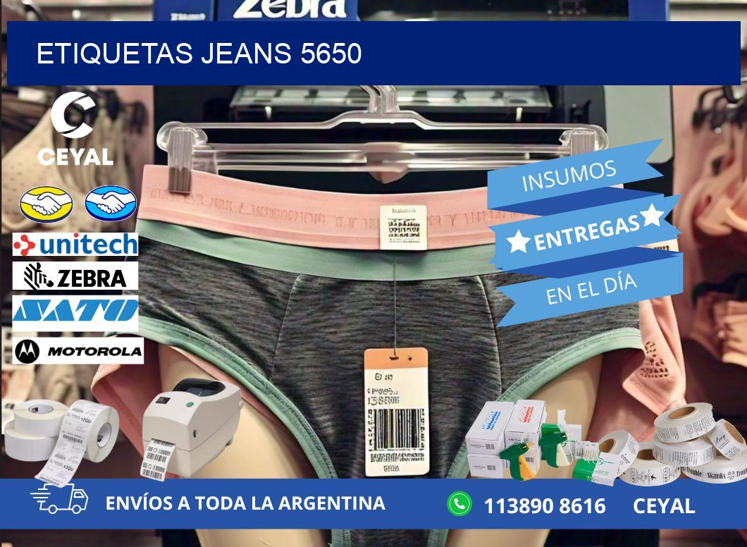 ETIQUETAS JEANS 5650