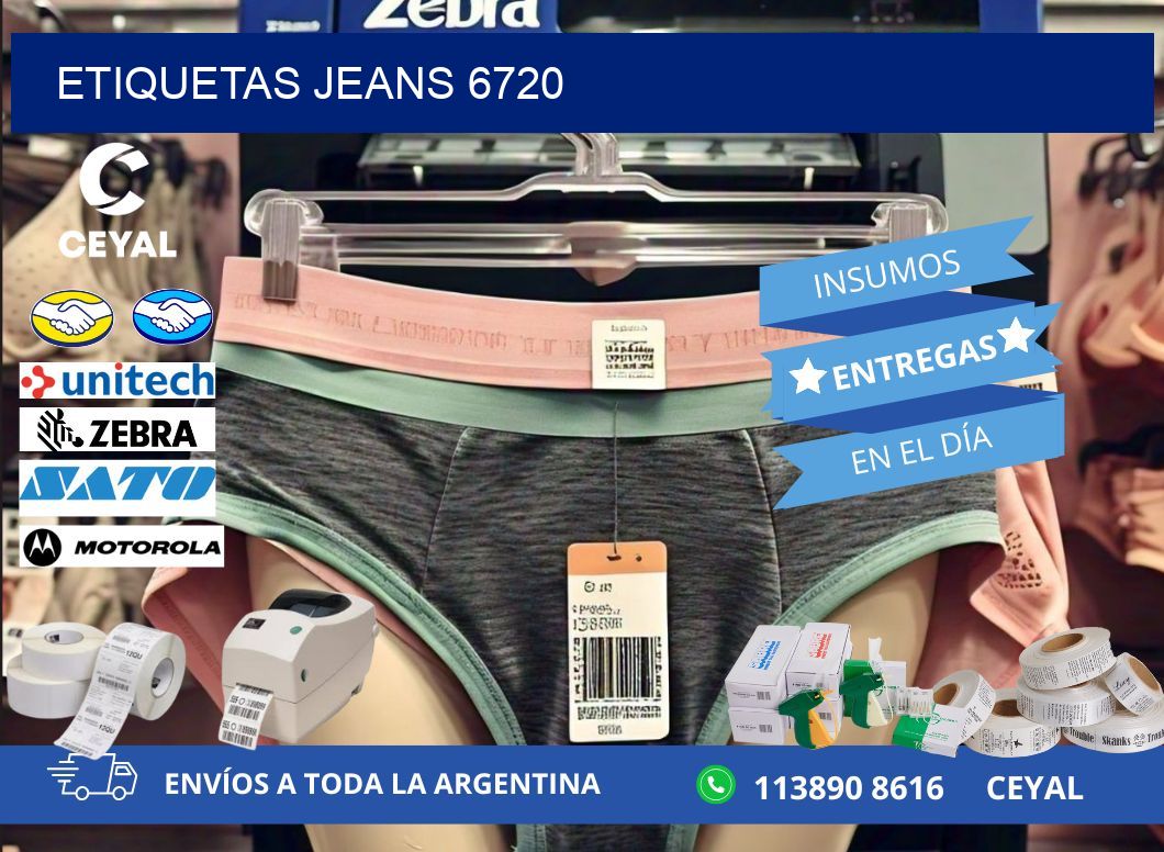 ETIQUETAS JEANS 6720