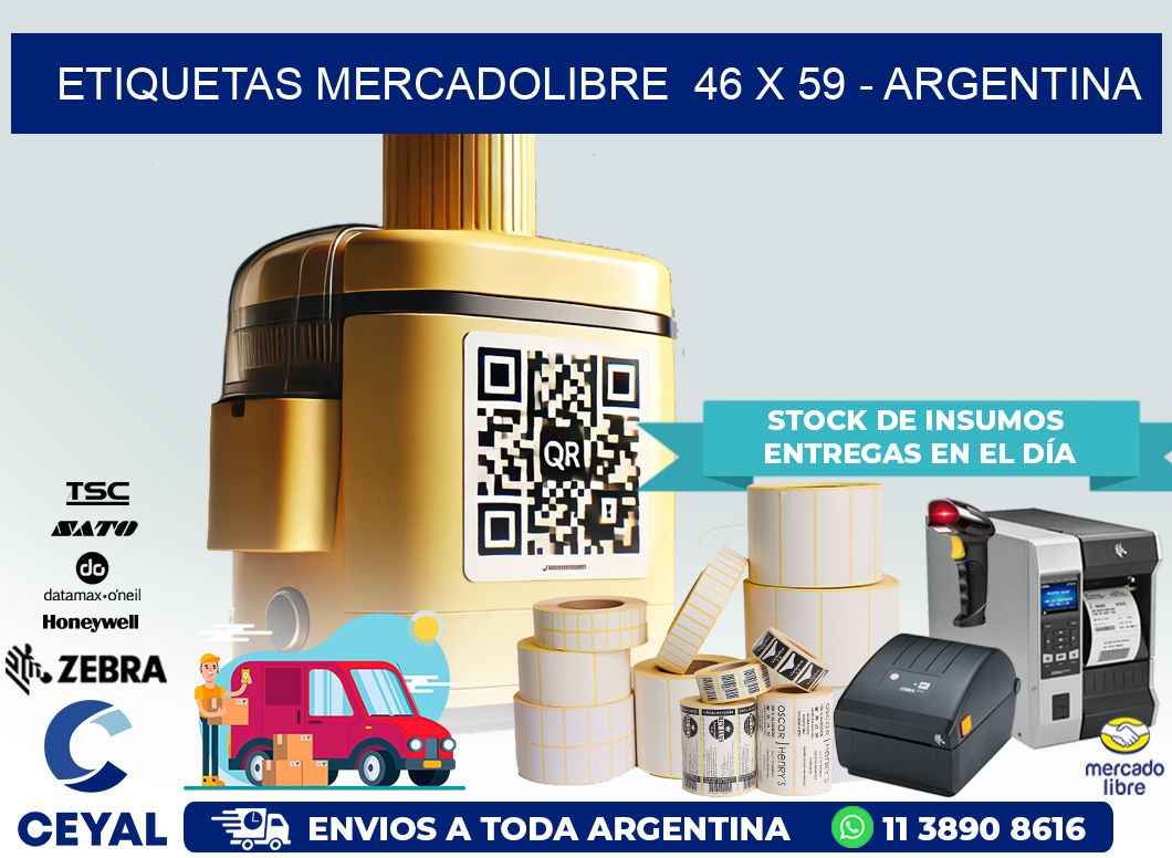 ETIQUETAS MERCADOLIBRE  46 x 59 – ARGENTINA