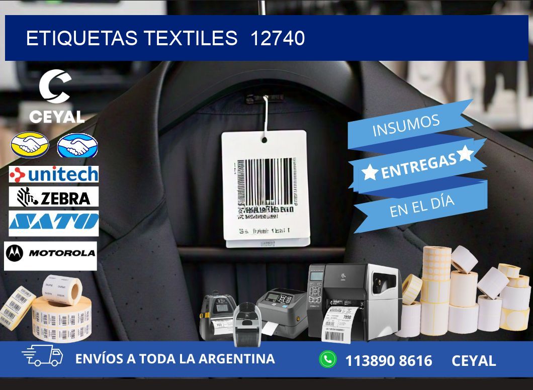 ETIQUETAS TEXTILES  12740