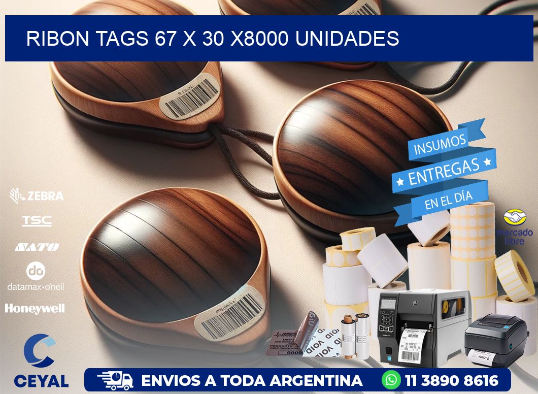 RIBON TAGS 67 x 30 X8000 UNIDADES