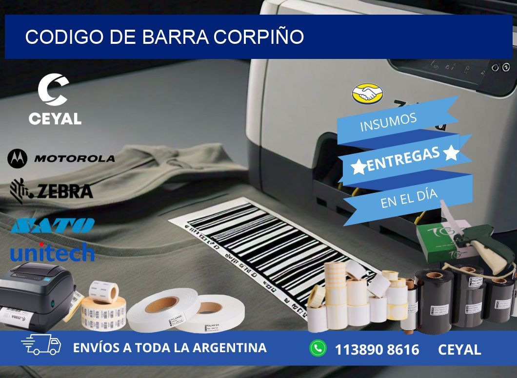 codigo de barra CORPIÑO