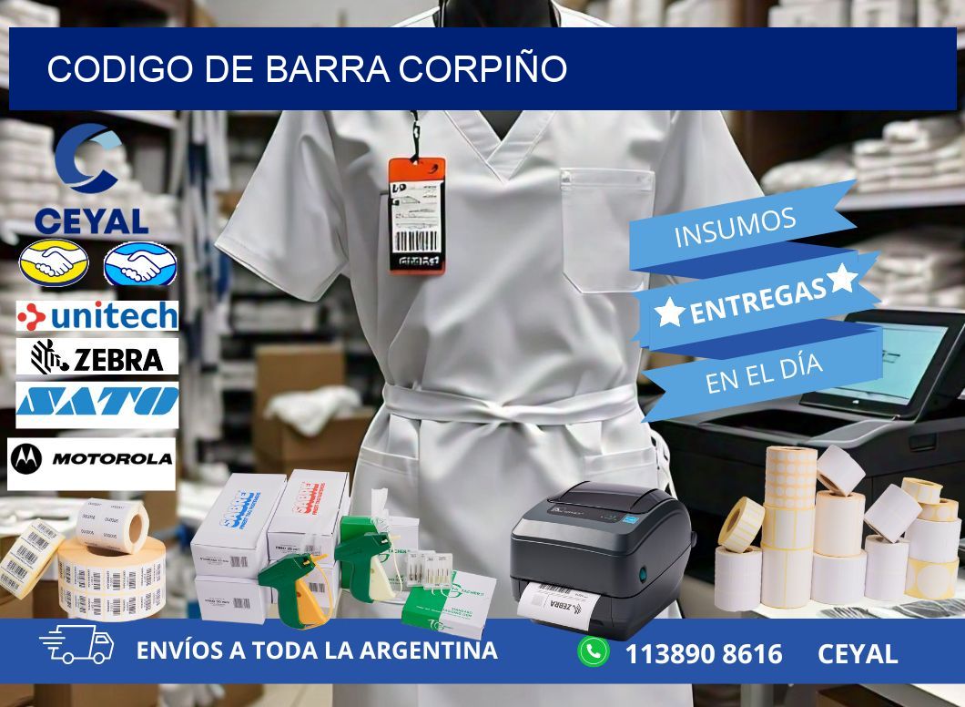 codigo de barra CORPIÑO