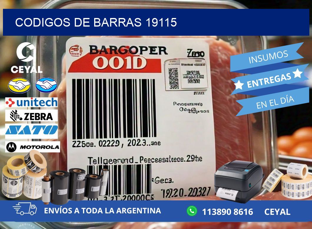 CODIGOS DE BARRAS 19115