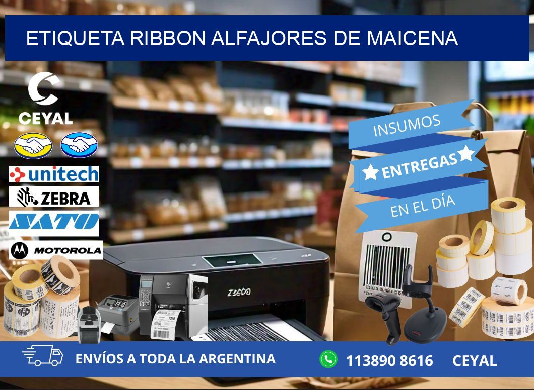 ETIQUETA RIBBON ALFAJORES DE MAICENA