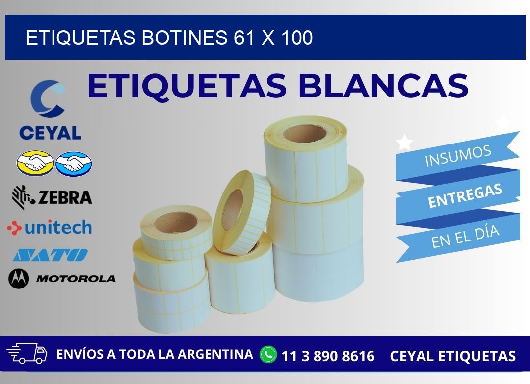 ETIQUETAS BOTINES 61 x 100