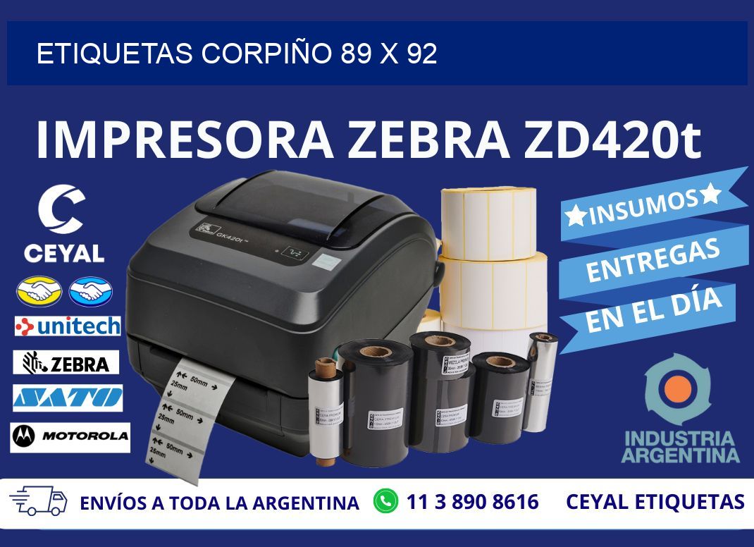 ETIQUETAS CORPIÑO 89 x 92