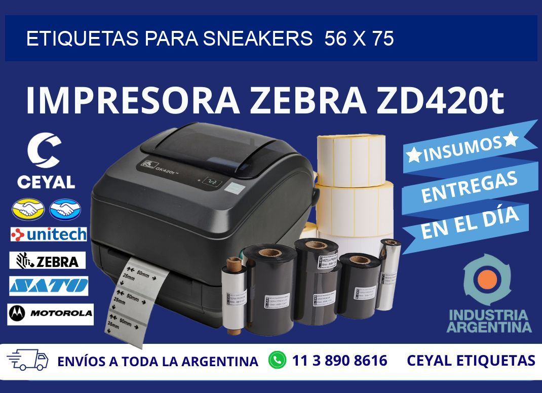 ETIQUETAS PARA SNEAKERS  56 x 75