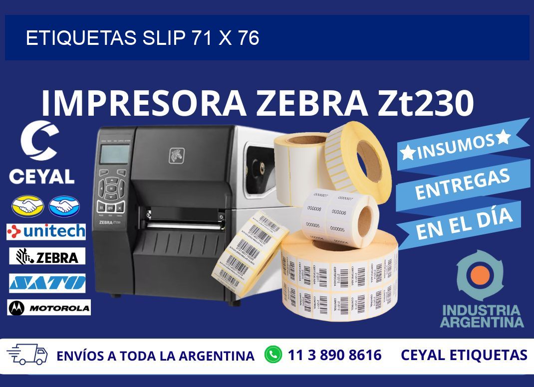 ETIQUETAS SLIP 71 x 76