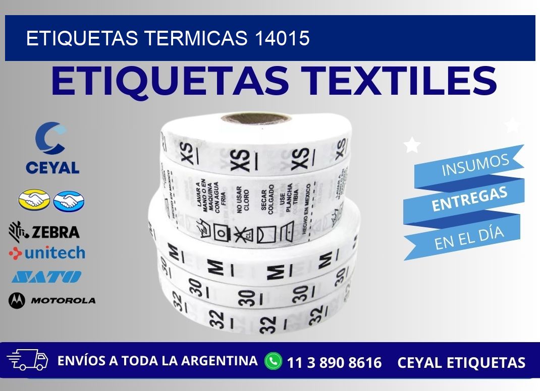 ETIQUETAS TERMICAS 14015