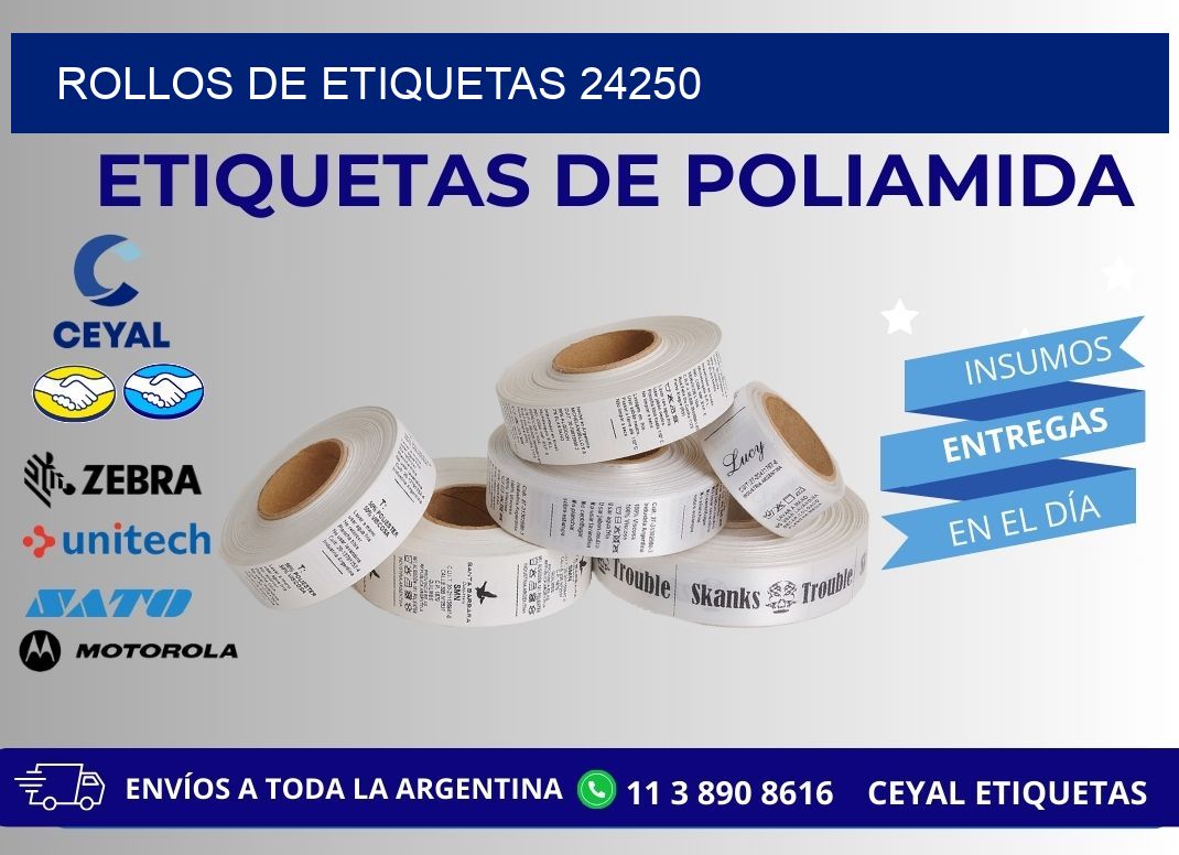 ROLLOS DE ETIQUETAS 24250