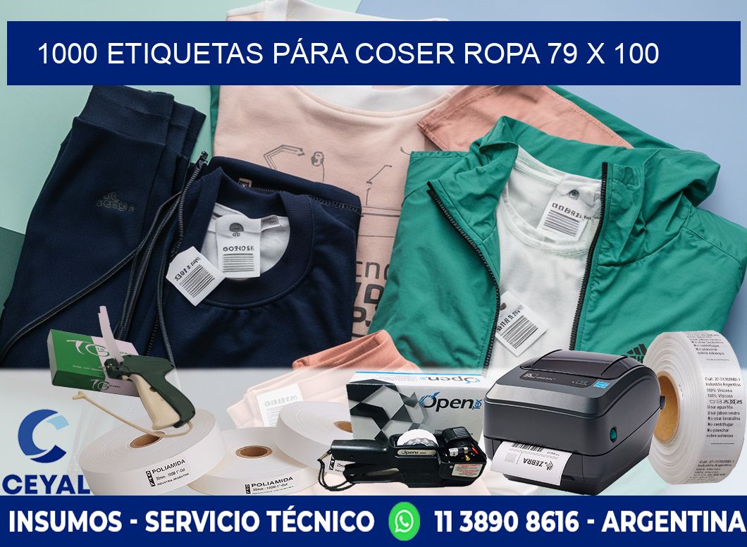 1000 ETIQUETAS PÁRA COSER ROPA 79 x 100