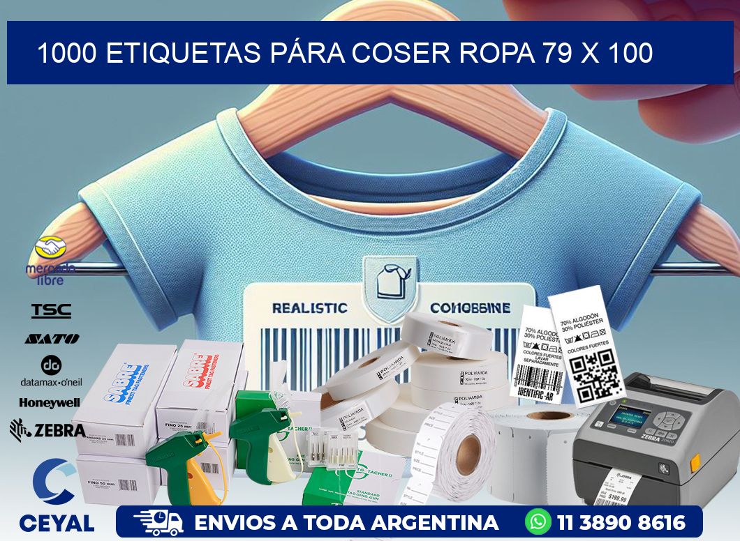 1000 ETIQUETAS PÁRA COSER ROPA 79 x 100