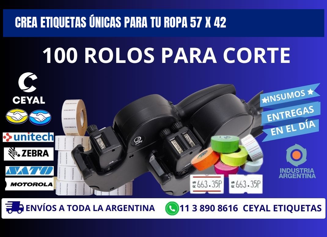 Crea Etiquetas Únicas para tu Ropa 57 x 42
