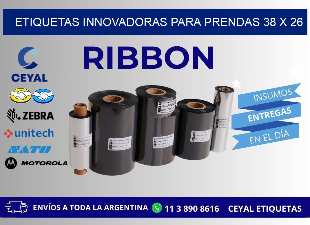 ETIQUETAS INNOVADORAS PARA PRENDAS 38 x 26