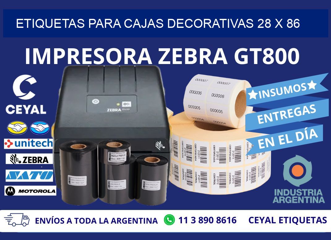 ETIQUETAS PARA CAJAS DECORATIVAS 28 x 86