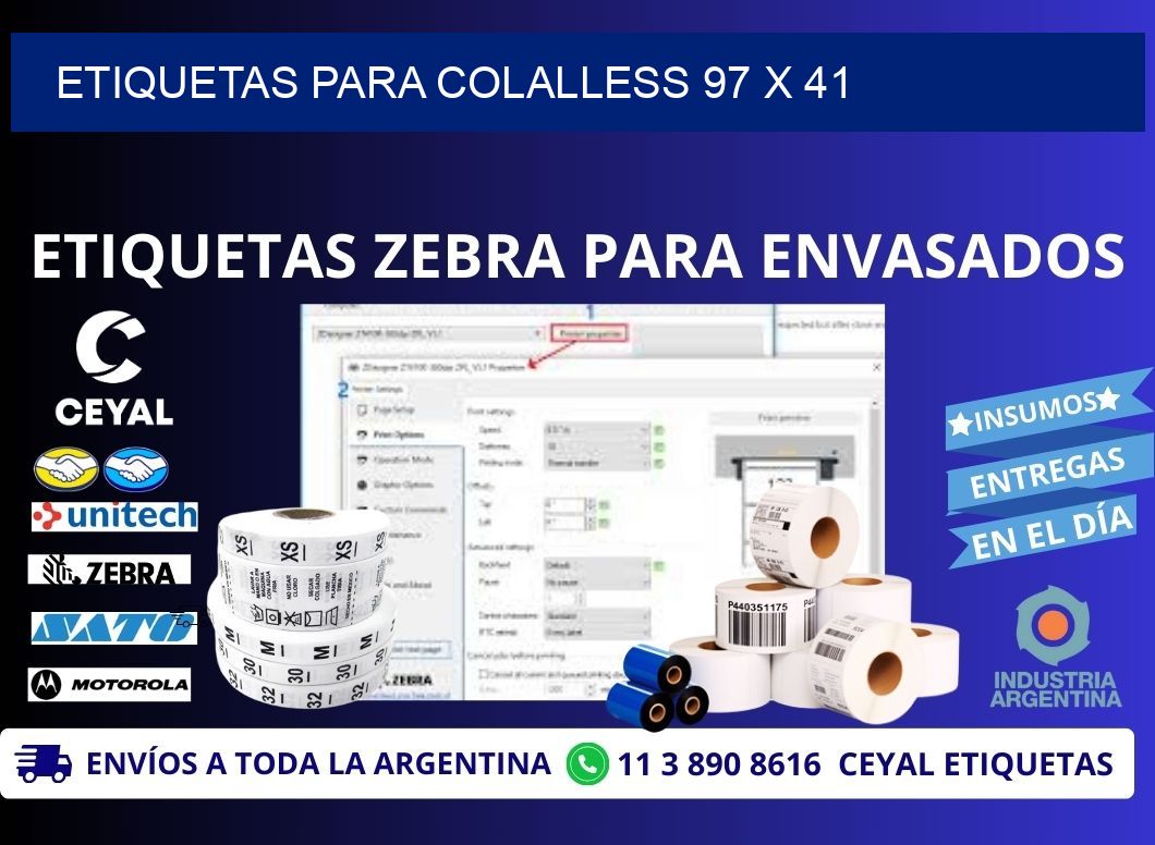 ETIQUETAS PARA COLALLESS 97 x 41