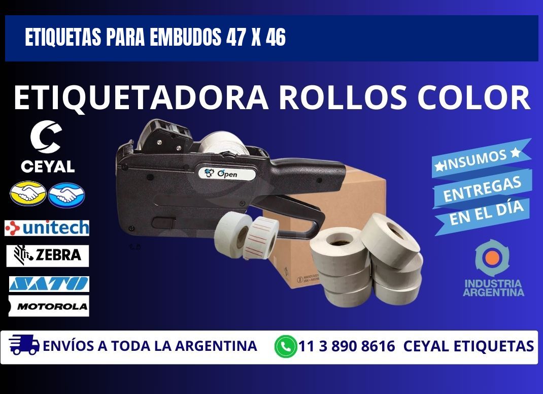 ETIQUETAS PARA EMBUDOS 47 x 46