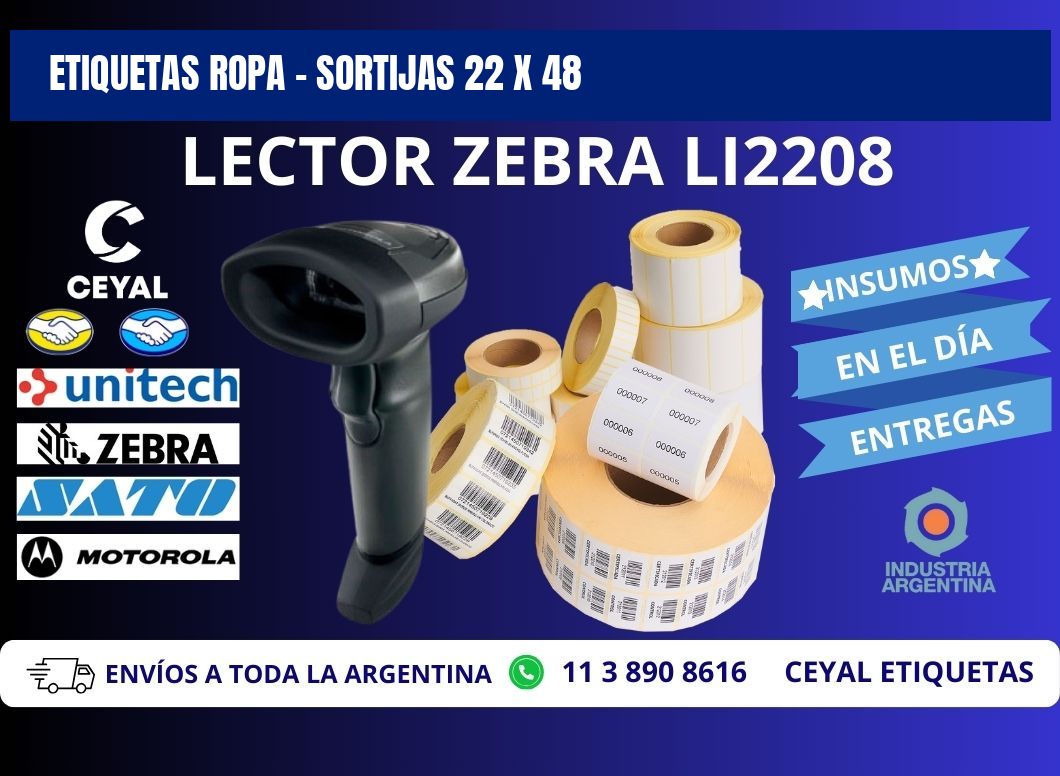 ETIQUETAS ROPA - SORTIJAS 22 x 48