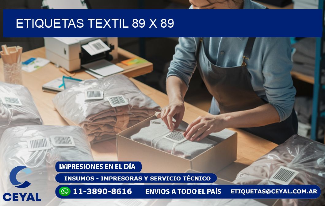 ETIQUETAS TEXTIL 89 x 89