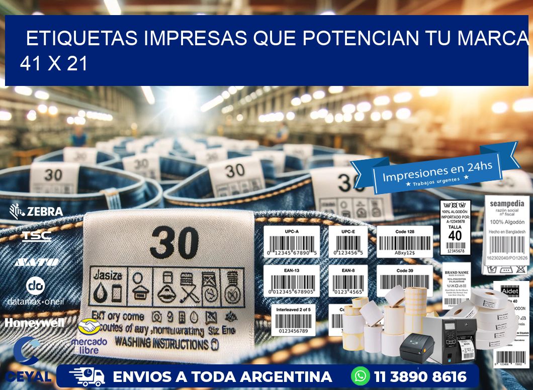 Etiquetas Impresas que Potencian tu Marca 41 x 21