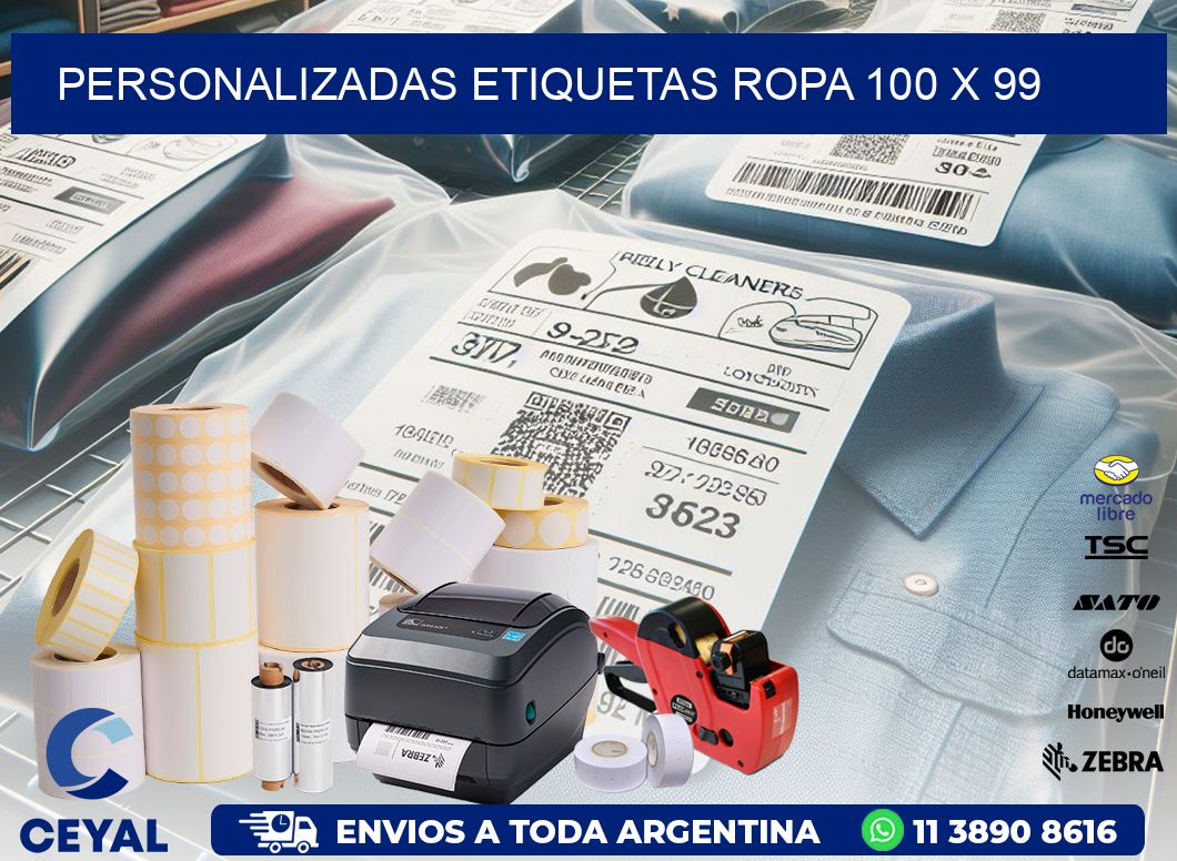 PERSONALIZADAS ETIQUETAS ROPA 100 x 99