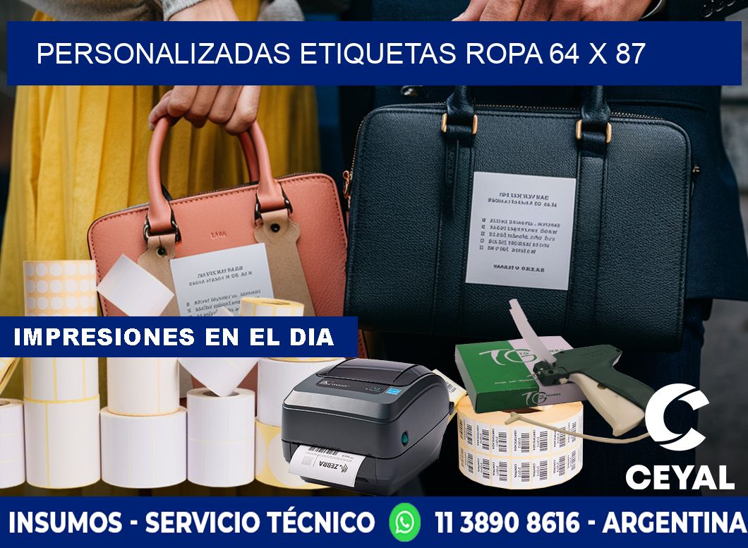 PERSONALIZADAS ETIQUETAS ROPA 64 x 87